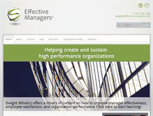 Tablet Screenshot of effectivemanagers.com